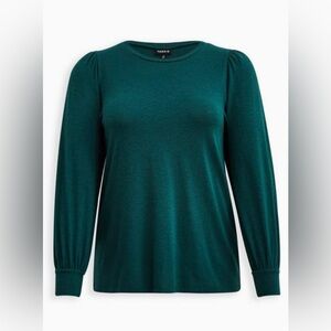 NWT Torrid Super Soft Long Puff Sleeve Tee